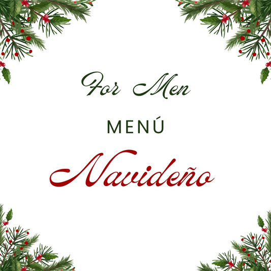Menú Navideño For Men · Cuidado Masculino Premium